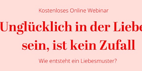 Hauptbild für Unglücklich in der Liebe zu sein, ist kein Zufall