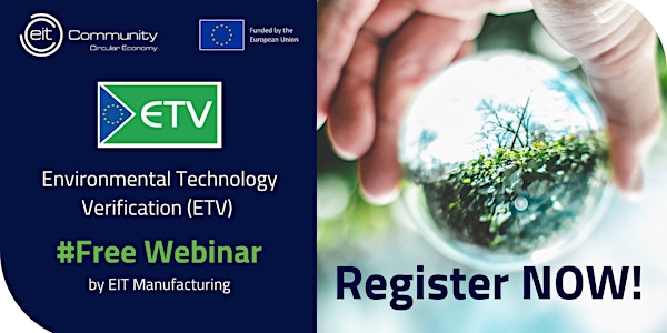 Environmental Technology Verification (ETV) Webinar