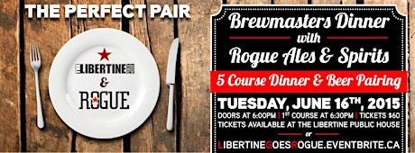 Brewmasters Dinner with Rogue Ales & Spirits primary image