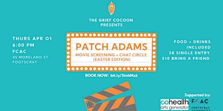 PATCH ADAMS: movie screening + chat circle (Easter edition) primary image