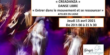Image principale de Atelier Créadanza : Danse Libre et Ressourcement (en ligne)