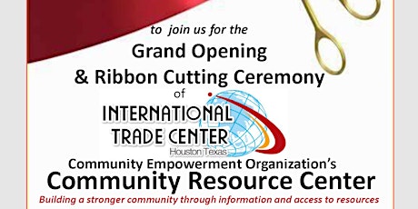 Primaire afbeelding van ITC Community & Empowerment Organization Grand Opening