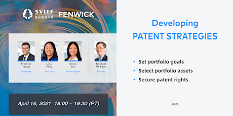 SVIEF Webinar: Developing Patent Strategies