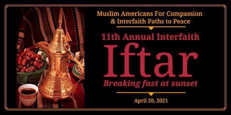 Primaire afbeelding van 11th Annual Interfaith Iftar (Virtual Event)