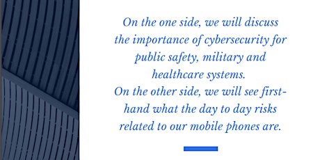 Immagine principale di Cybersecurity Talk: National Security and Mobile Phones Protection 