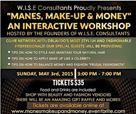 ~Manes, Make-up, & Money-Networking Event and Interactive Workshop~ primary image