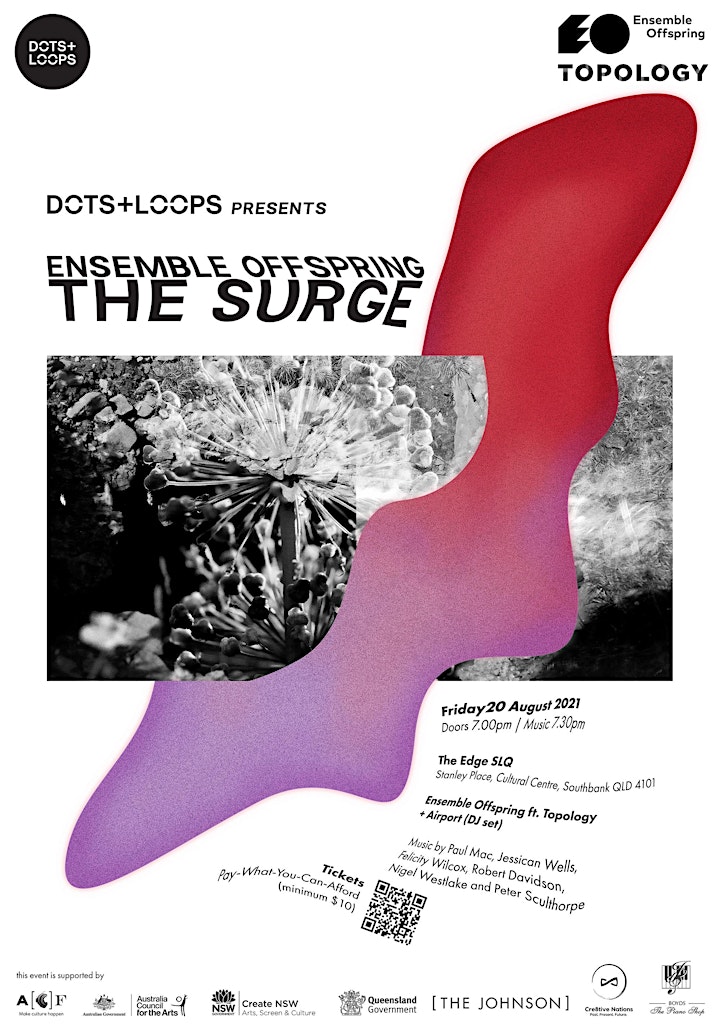 CANCELLED  Dots+Loops Presents: THE SURGE (Ensemble Offspring ft. Topology) image