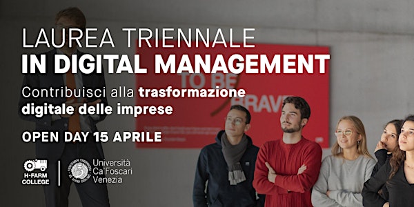 Corso di Laurea Triennale in Digital Management - Open Day Online