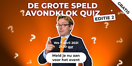 Imagem principal do evento De Grote Speld Avondklok Quiz - Editie 2
