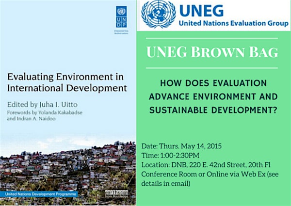 How does evaluation advance environment and sustainable development?