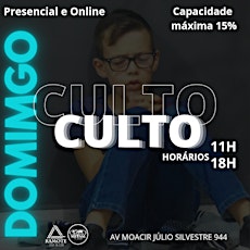 Imagem principal do evento Culto domingo18H