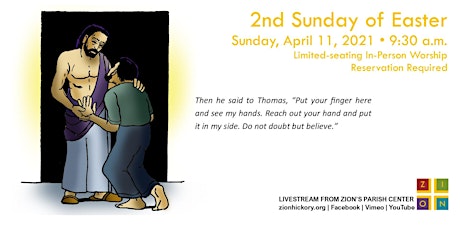 2nd Sunday of Easter - Apr. 11, 2021 primary image
