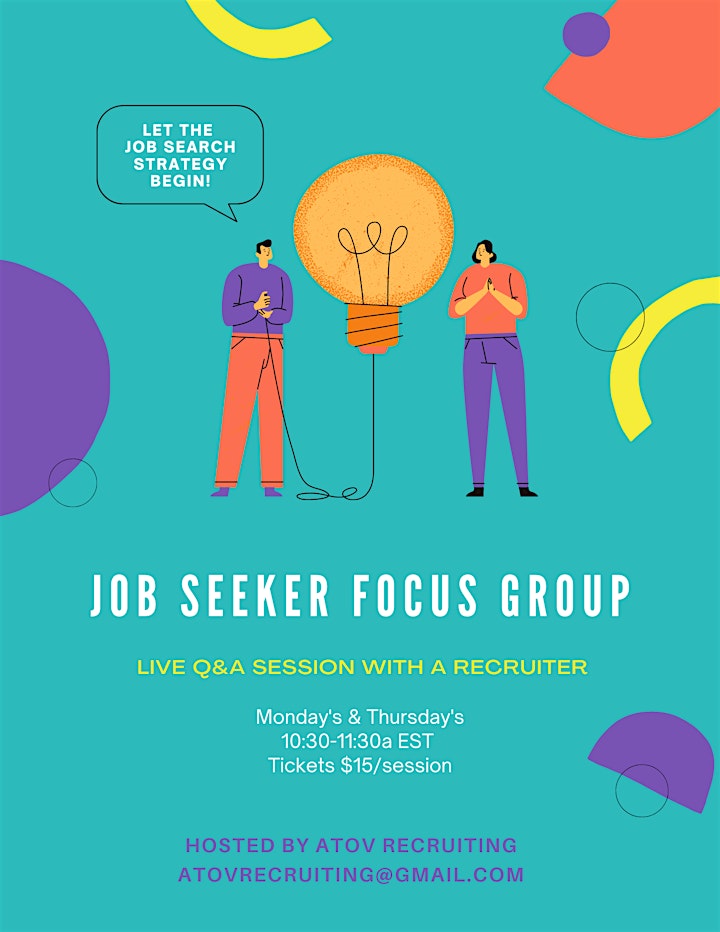 
		Job Seeker Focus Group image
