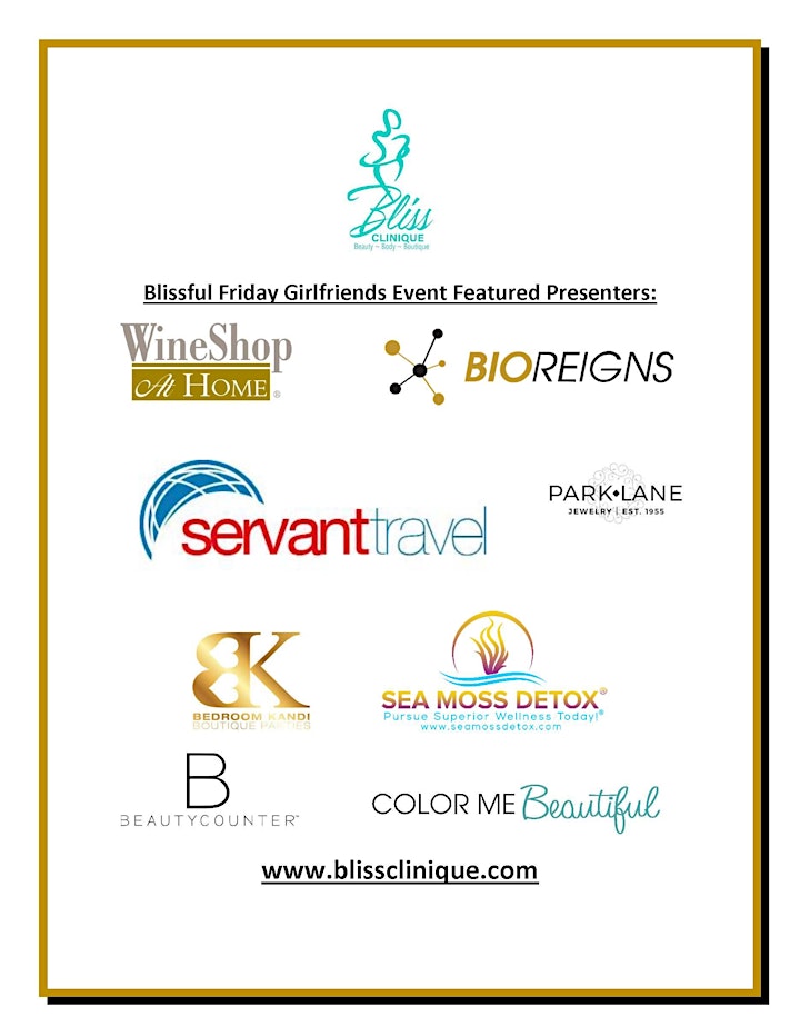 BLISSFUL Friday... Girlfriends "Beauty & Wine " Event! image