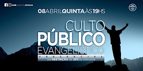 Imagem principal do evento CULTO PÚBLICO EVANGELÍSTICO