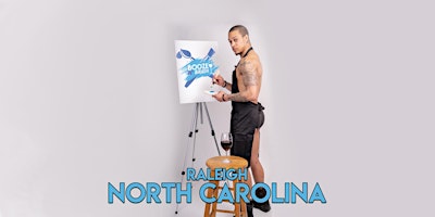 Primaire afbeelding van Booze N' Brush Next to Naked Sip N' Paint Raleigh, NC- Exotic Male Model