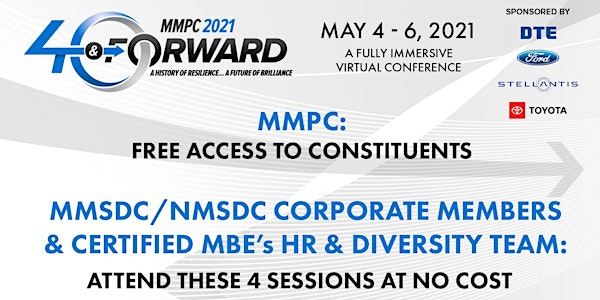 MMPC 2021: HR Track Sessions & Chief Diversity Officer Forum (Member Comp)