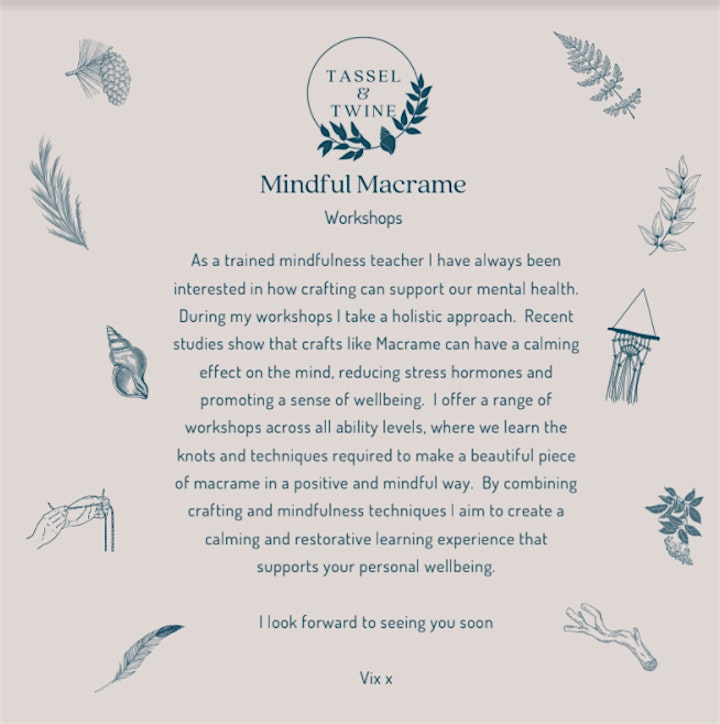 Mindful Macramé: Macramé and Dried Flower Wreath Workshop image