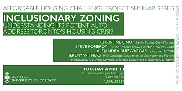 Inclusionary Zoning: Its Potential to Address Toronto's Housing Crisis