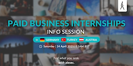 Paid Business Internships with AIESEC primary image