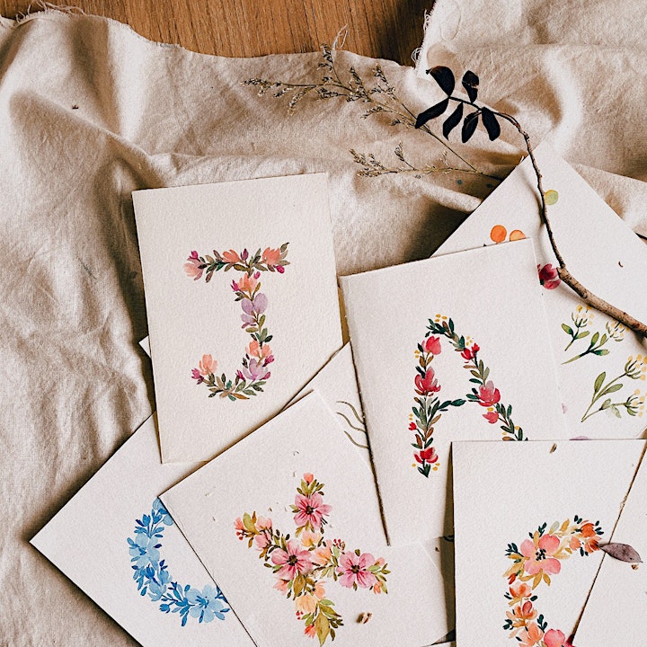 Floral Letters Watercolour Workshop image