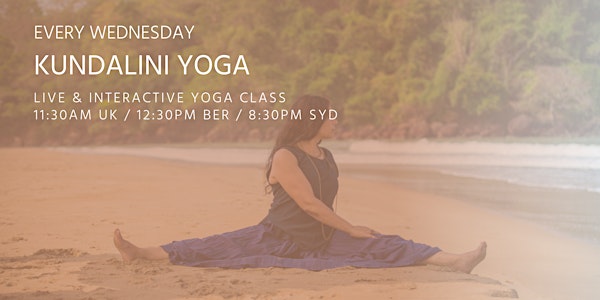 Kundalini Yoga classes by Asanaguru | Every Wednesday at lunchtime  (EUR)