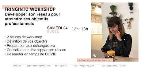 Fringinto workshop - Développer son réseau pour atteindre ses objectifs pro primary image