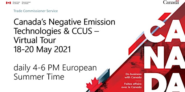 Canada’s Negative Emission Technologies & CCUS – Virtual Tour 18-20 May