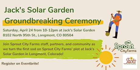 Jack's Solar Garden Groundbreaking Ceremony primary image