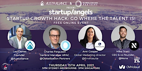 Startup&Angels Online -  Startup Growth Hack: Go Where the Talent is!
