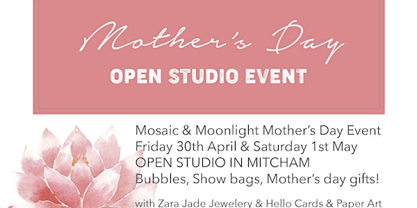 Mother's Day Open Studio Weekend