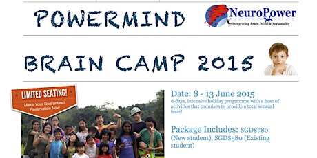 June Holidays PowerMind BrainCamp 2015 primary image