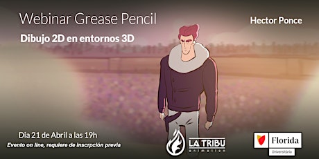 Imagen principal de Webinar - Dibujo 2D en entorno 3D con Grease Pencil