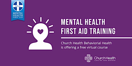 Primaire afbeelding van Mental Health First Aid Training: May 6, 2021