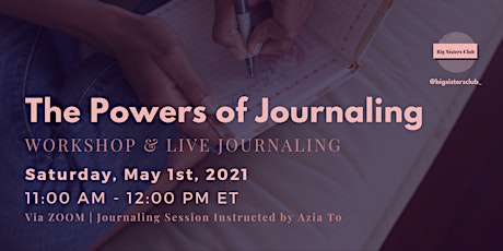 Workshop Event: The Powers of Journaling primary image