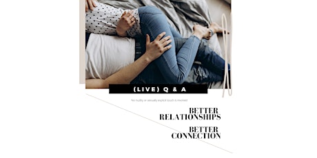 (LIVE) GAWLER - Q & A - Better Relationships Better Connection primary image