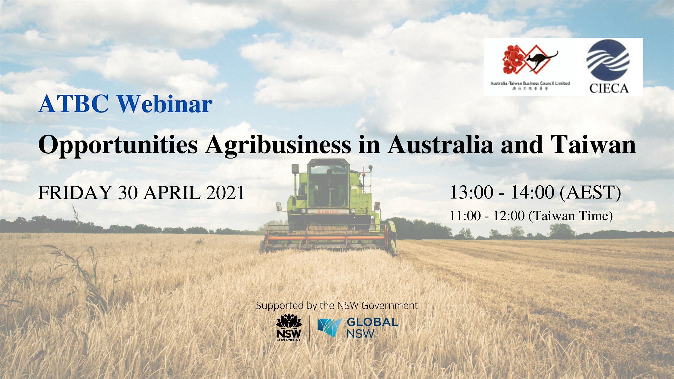 Opportunities Agribusiness in Australia and Taiwan