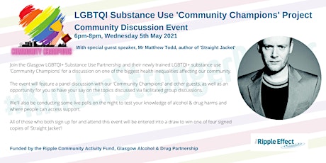 LGBTQI Substance Use Community Champions Project: Community Discussion primary image