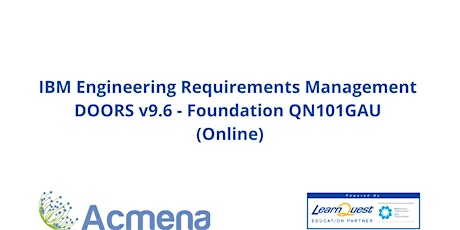 Imagem principal do evento IBM Engineering Requirements Management DOORS v9.6 - Foundation QN101GAU