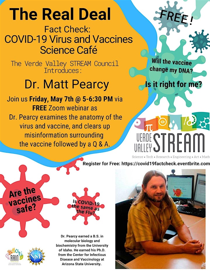  Science Cafe' - Fact Check: COVID-19 Virus and Vaccines image 