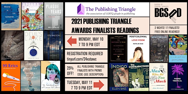 2021 Publishing Triangle Awards Finalists Readings