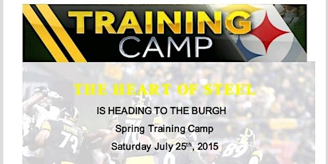 Steelers Training Camp Trip 2015 primary image