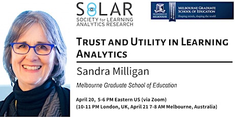 SoLAR Webinar: Trust and Utility in Learning Analytics primary image