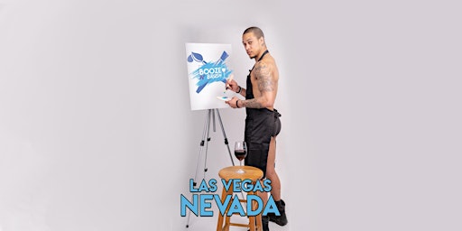 Imagen principal de Booze N' Brush Next to Naked Sip n' Paint Las Vegas Exotic Male Model