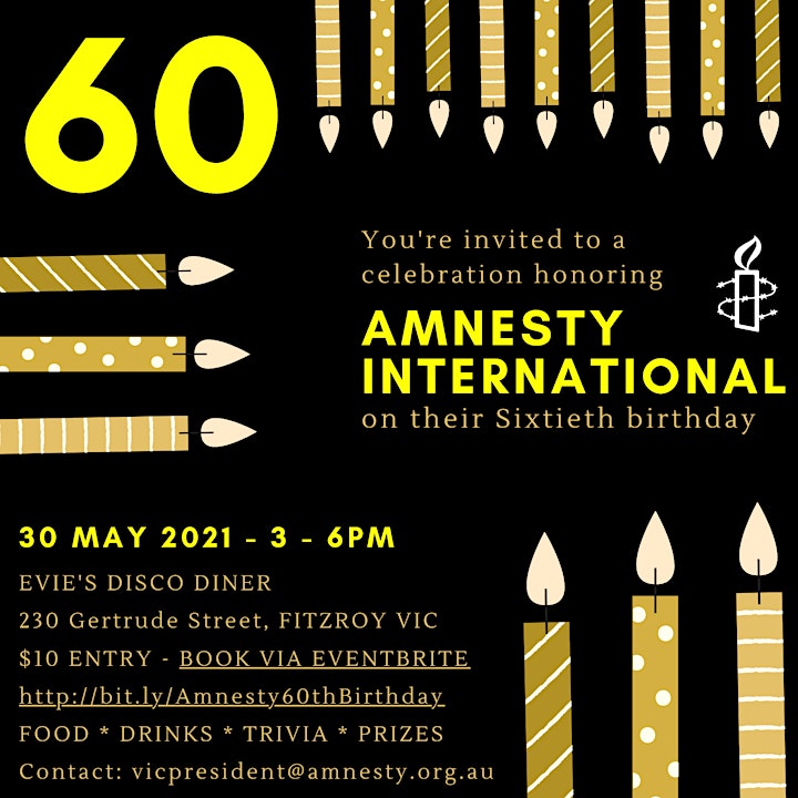  Amnesty International Australia's 60th Birthday image 