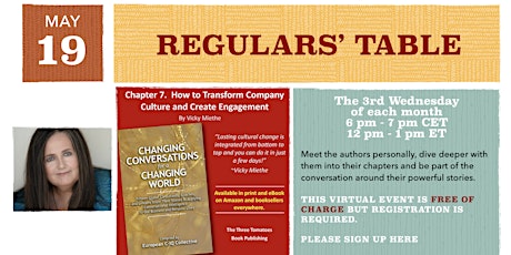 Regulars' Table 7: Vicky Miethe on Changing Conversations primary image