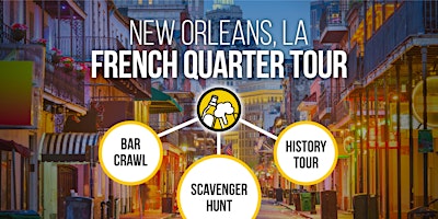 New Orleans Walking History Tour and French Quarter Bar Crawl primary image