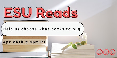 ESU Reads: Help us choose our books!