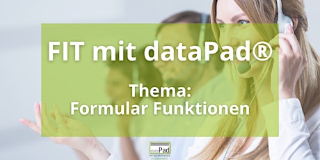 Hauptbild für Fit mit dataPad® - Thema: Formular Funktionen