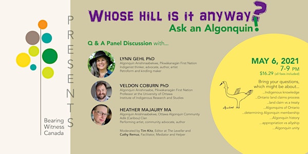 Whose Hill is it anyway? Ask an Algonquin!